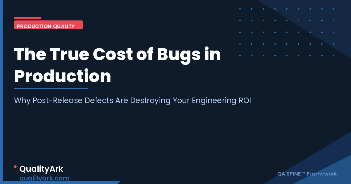 The True Cost of Bugs in Production: Why Post-Release Defects Are Destroying Your Engineering ROI