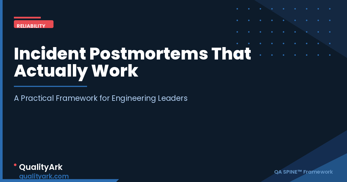 Incident Postmortems That Actually Work: A Practical Framework for Engineering Leaders